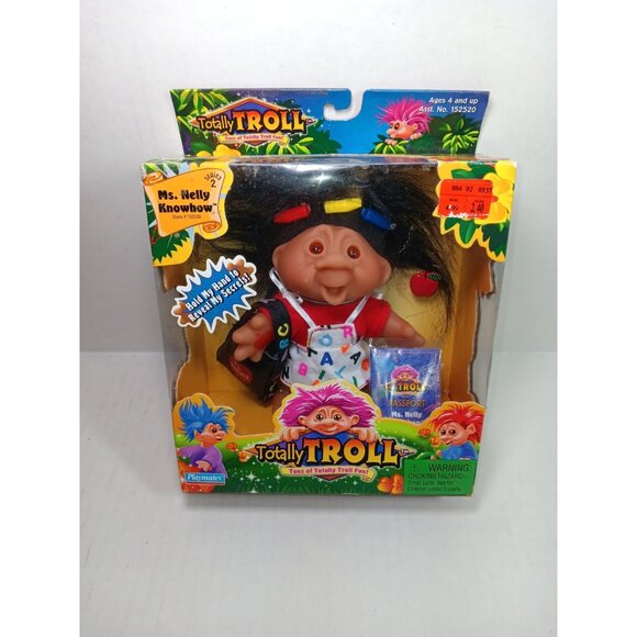 Totally Troll Doll Series 2 Ms. Nelly Knowhow Teacher Vintage DAM Playmates - Picture 1 of 5